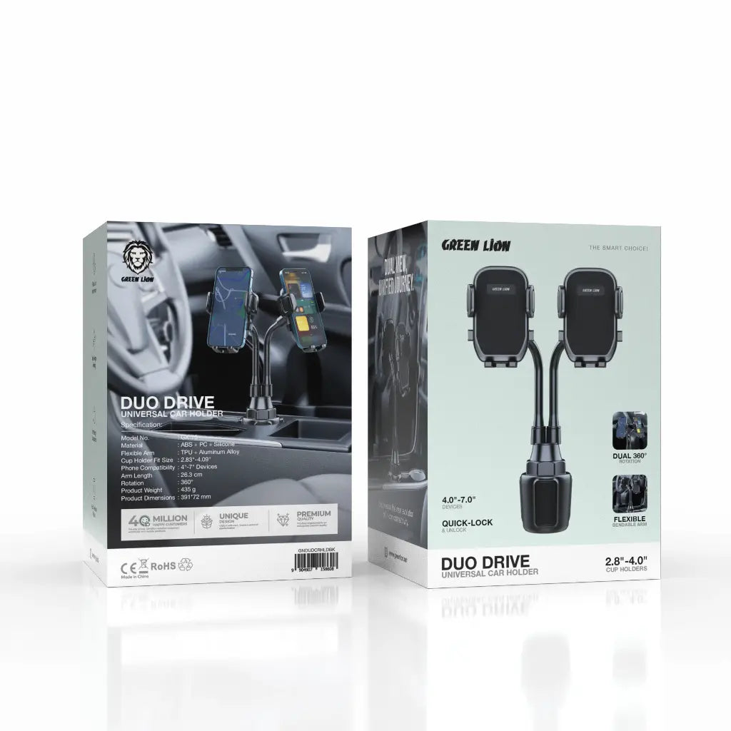 Green Lion Dual Drive Universal Car Phone Holder