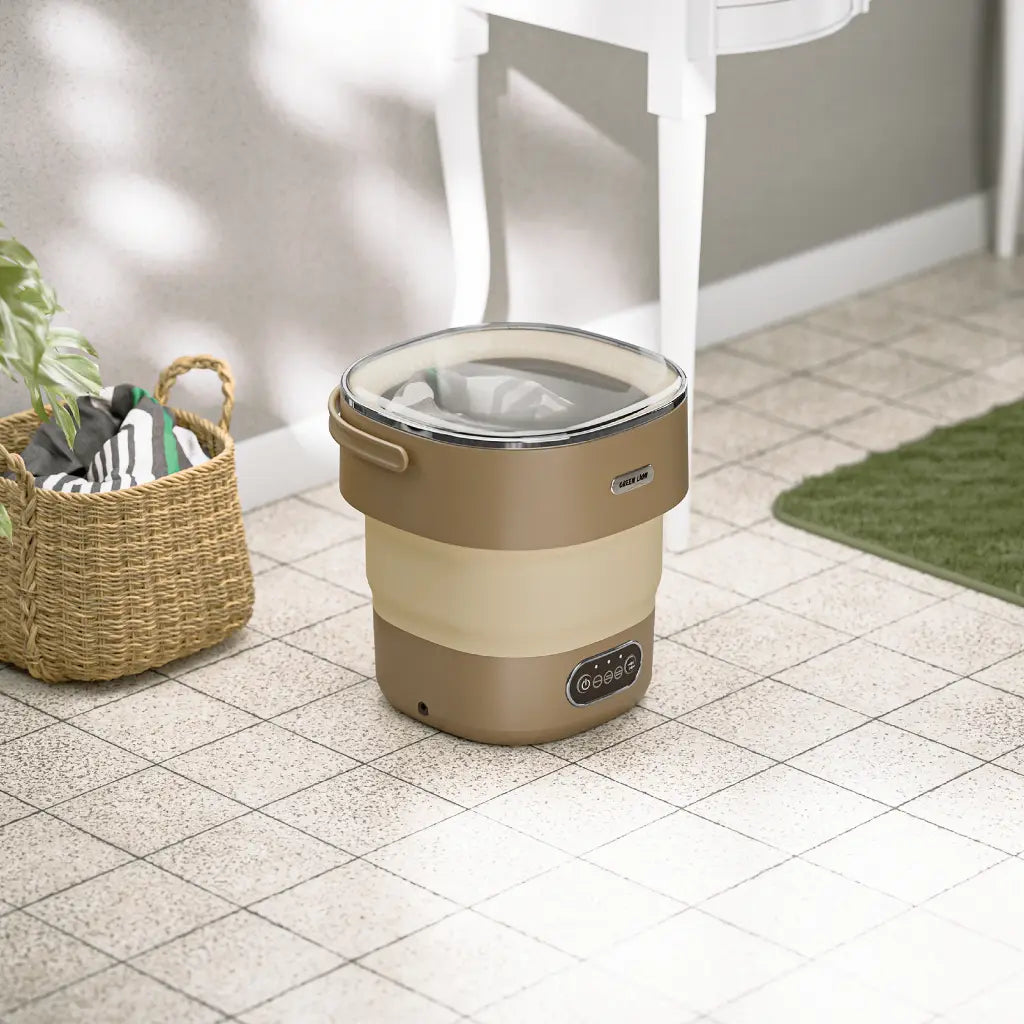 Green Lion FOLD WASH Mini Washing Machine 13L - Khaki
