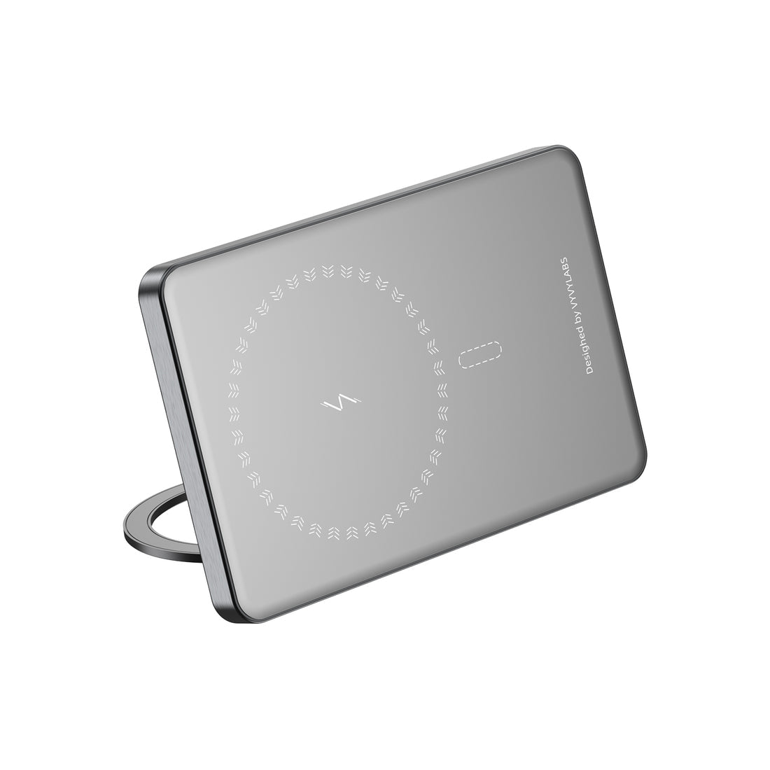 Vyvylabs Super Mini Metal Magnetic Wireless Charger Power Bank 5000mAh 20W With Stand