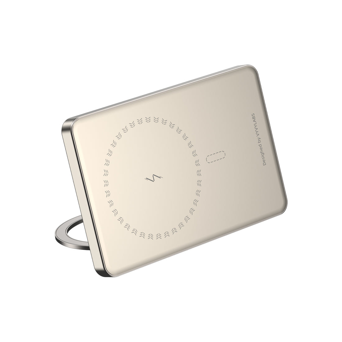 Vyvylabs Super Mini Metal Magnetic Wireless Charger Power Bank 5000mAh 20W With Stand