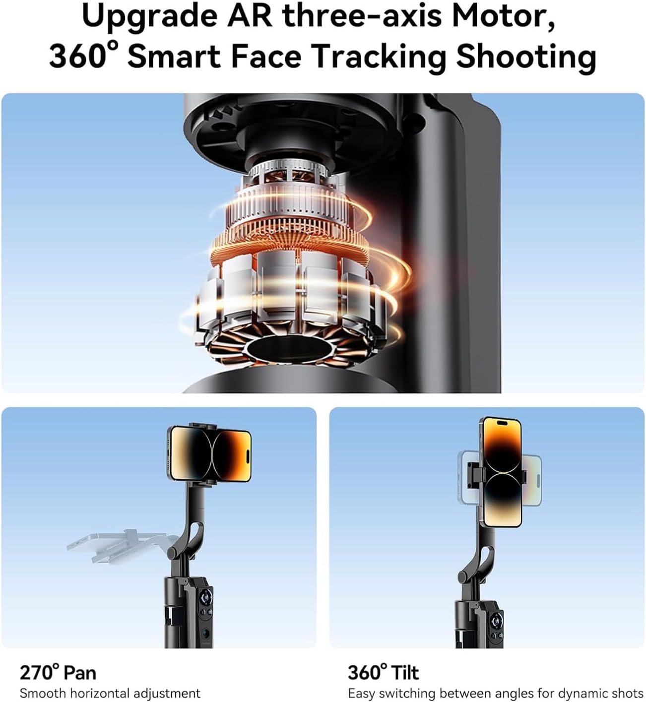 TELESIN P3-MS-03 Intelligent Auto Tracking Tripod (1.8M)