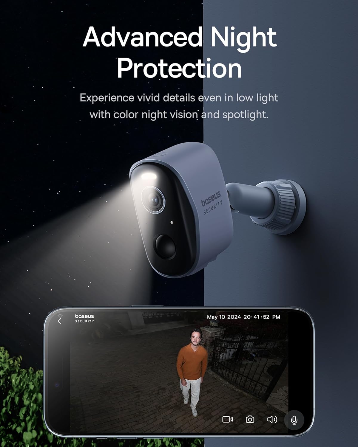 Baseus Security N1 Outdoor Camera 2K - White