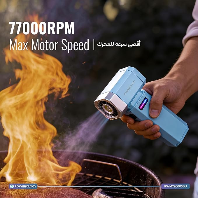 Powerology Drift Handheld Turbo Fan – Blue