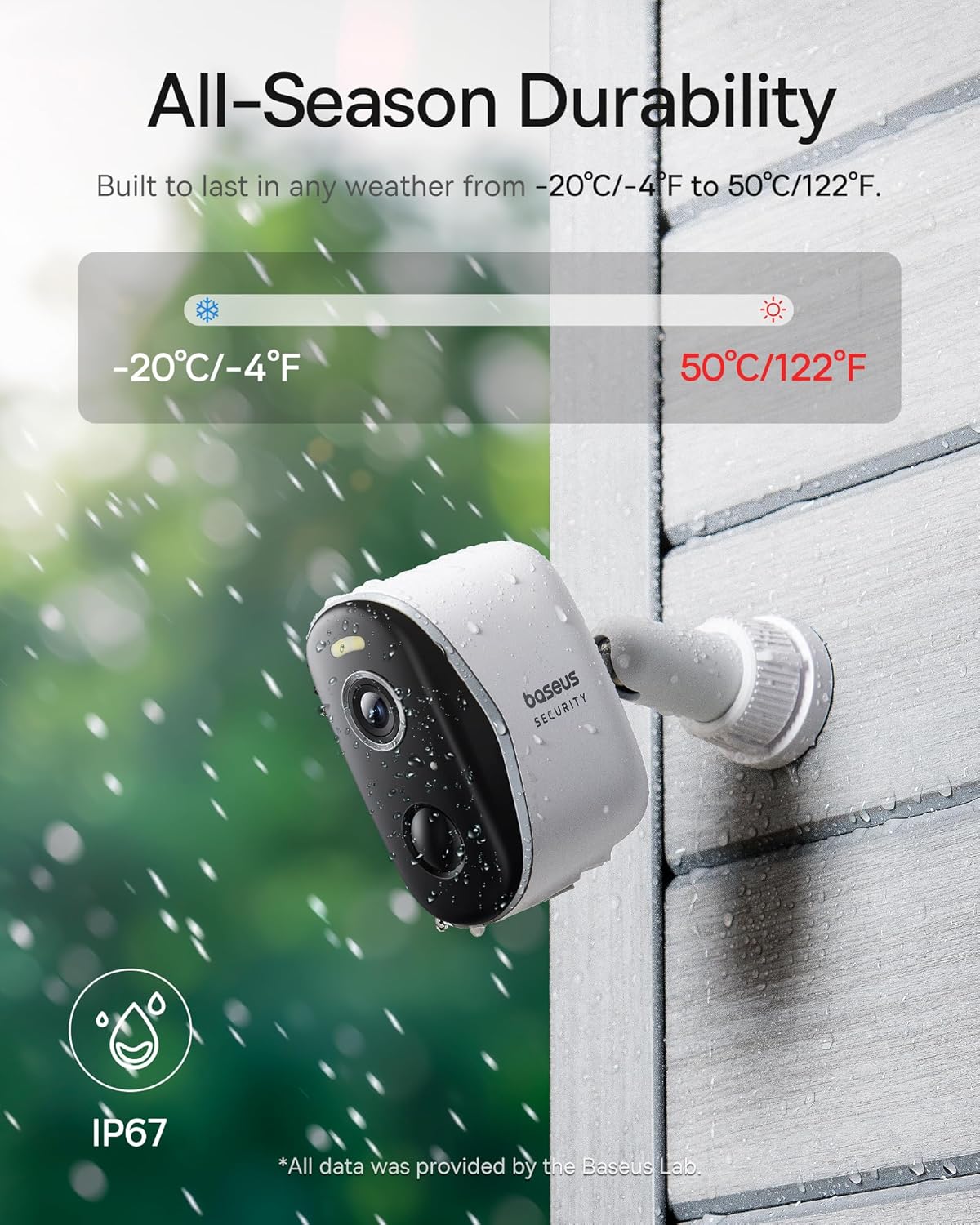 Baseus Security N1 Outdoor Camera 2K - White