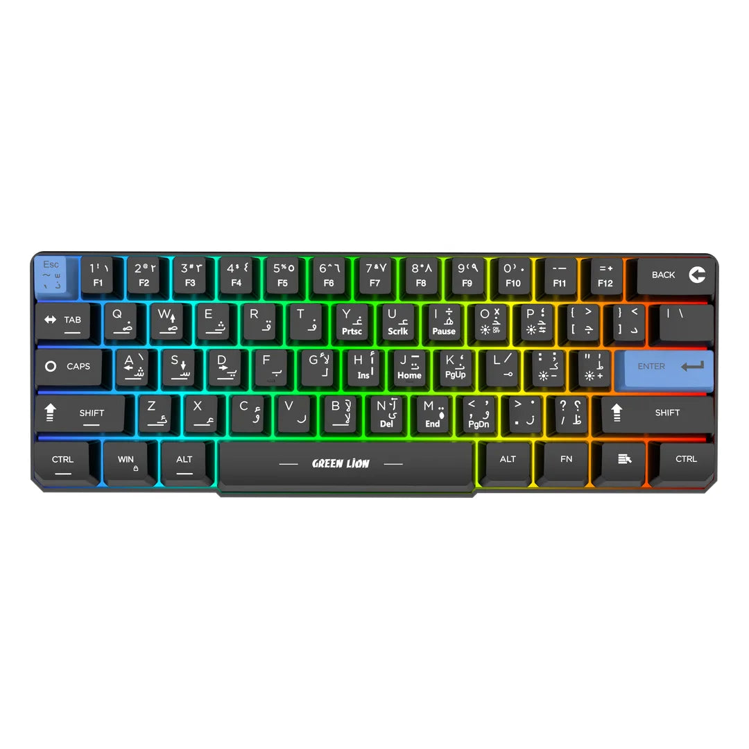 Green Lion GKM-60 Gaming Keyboard - Black