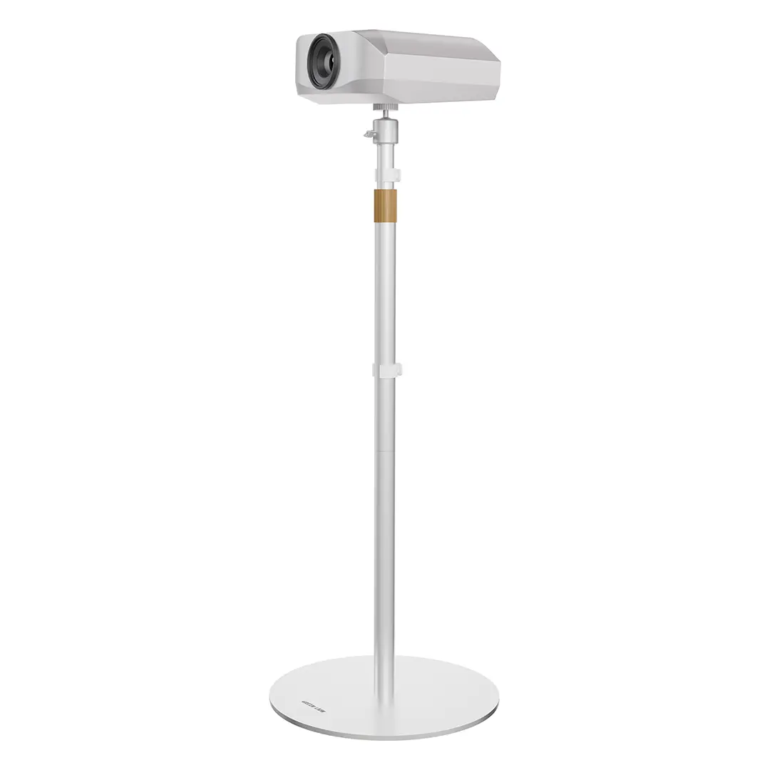 Green Lion Projector Mount Stand with Stable Metal Base – White