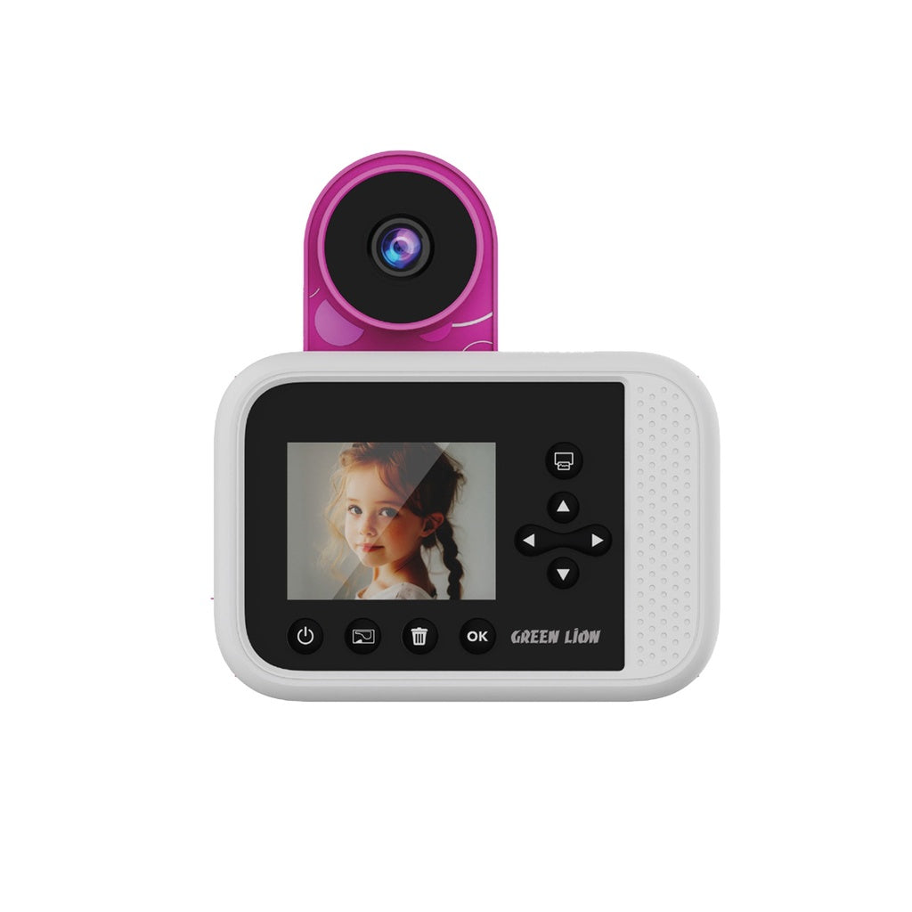 Green Lion Snap Print Cam - Blue