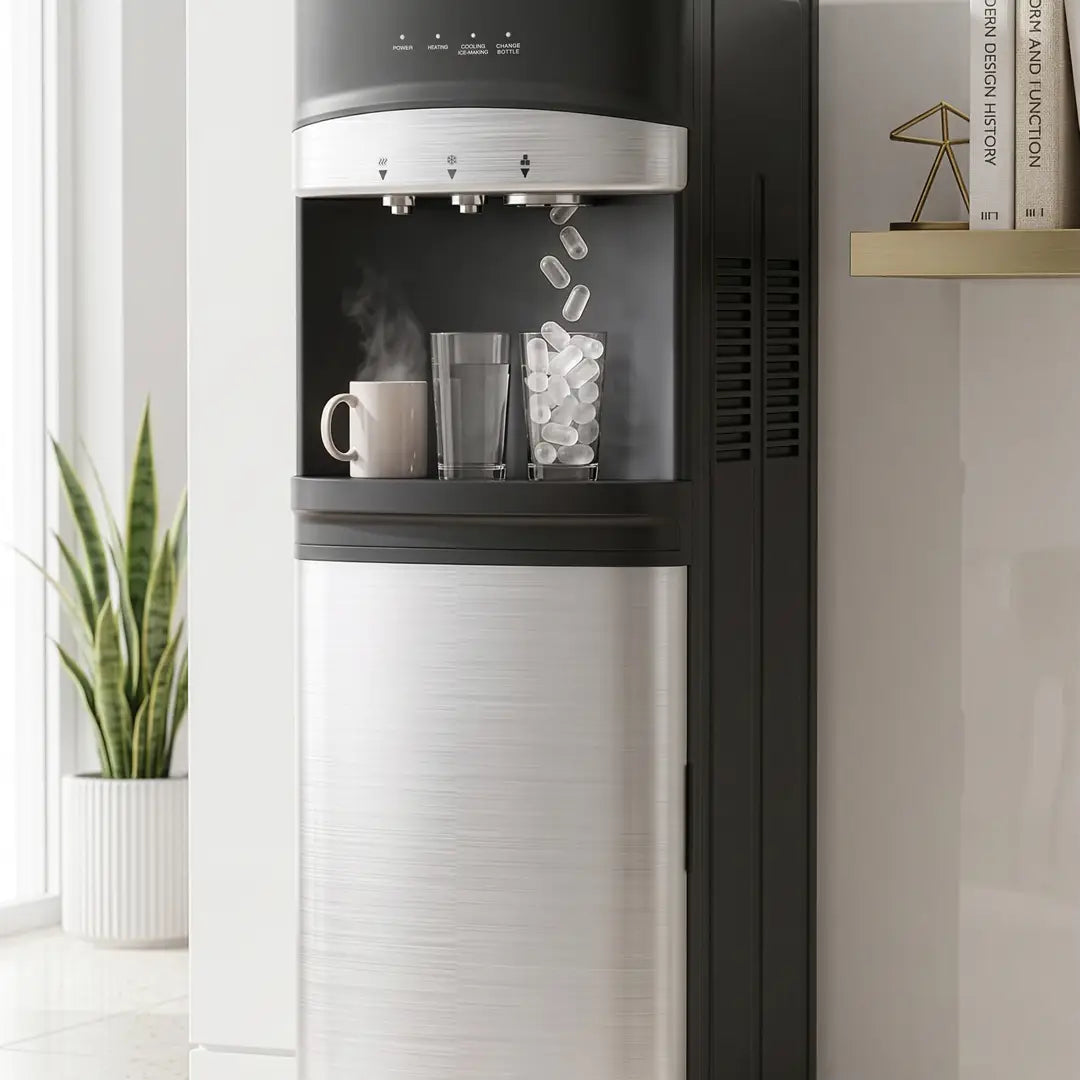 Green Lion Water Dispenser & Ice Maker - Silver