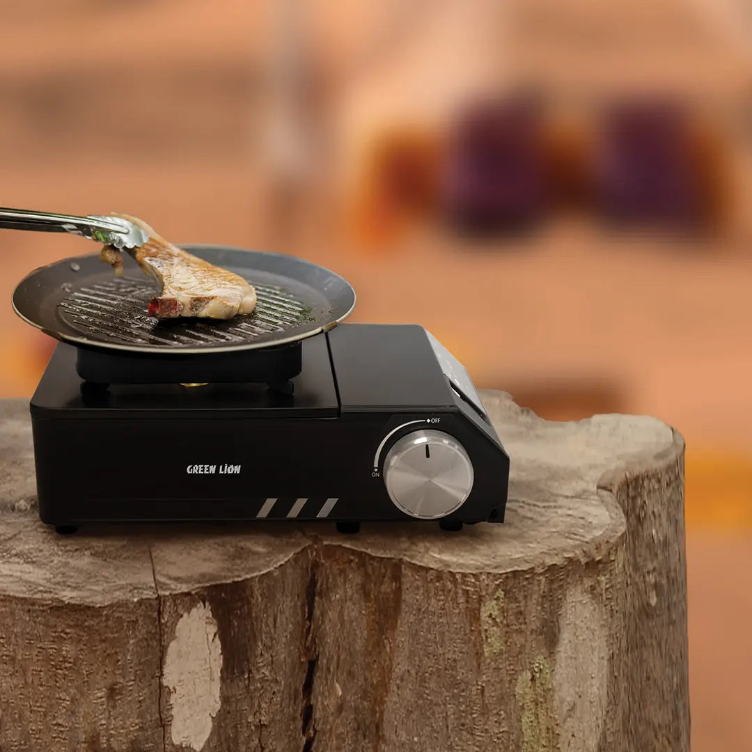 Green Lion Flamo 3 Burner Stove - Black