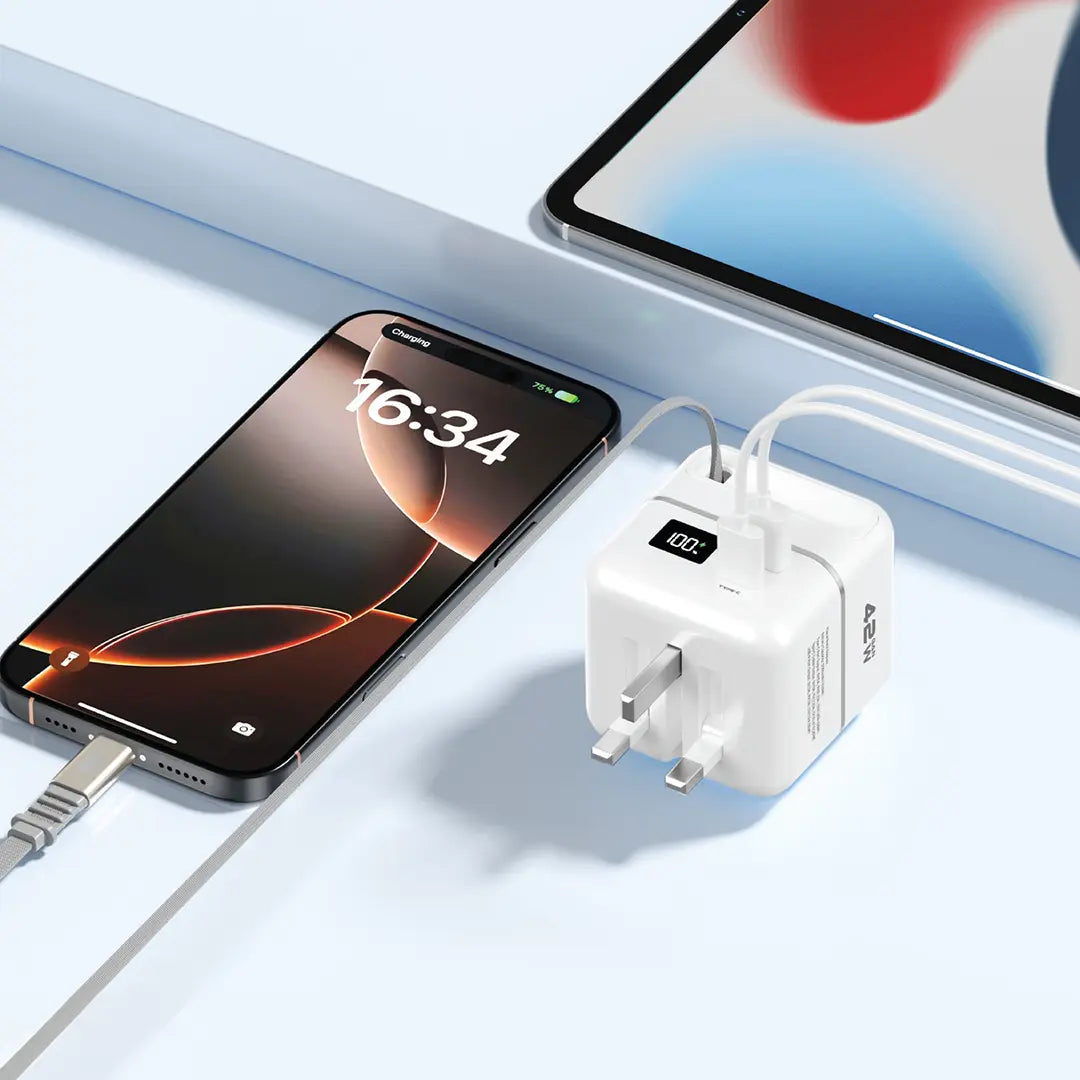 Green Lion GaN Premium Series Charger 42W with 5000mAh Power Bank