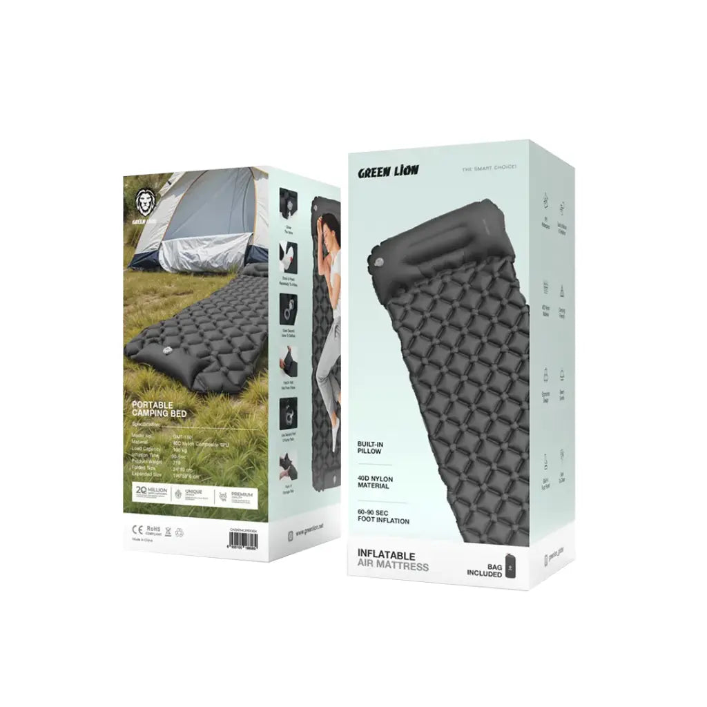 Green Lion Inflatable Air Mattress - Beige