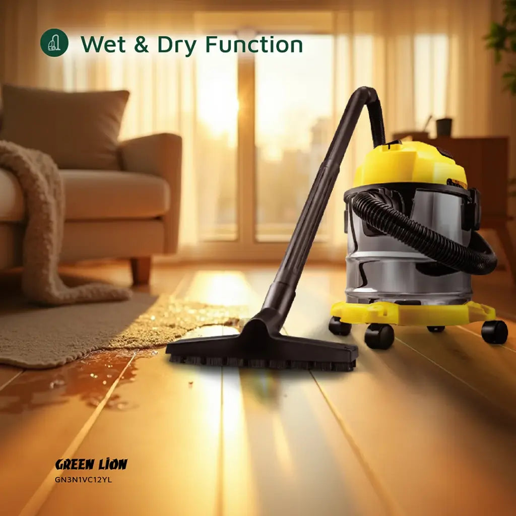 Green Lion Ultra 3 In 1 Vacuum Cleaner 12L - Yellow