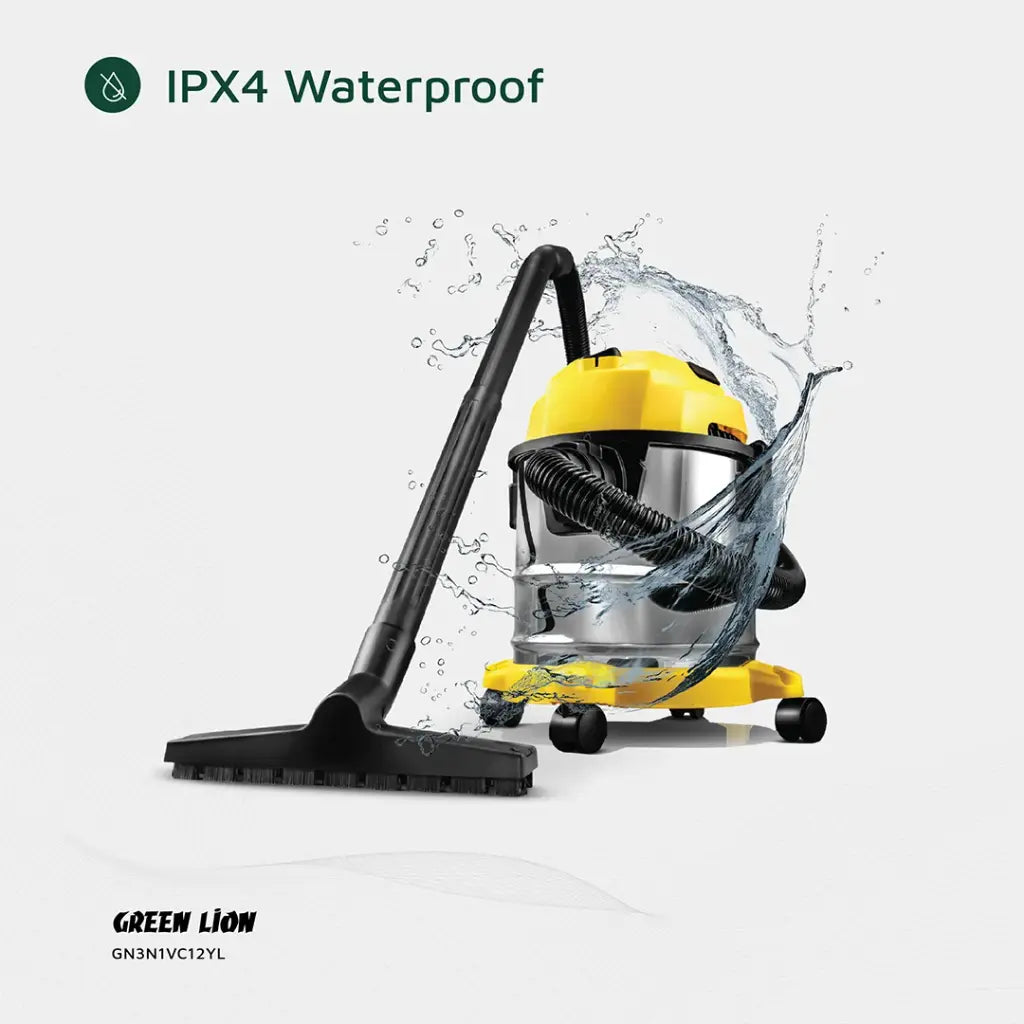 Green Lion Ultra 3 In 1 Vacuum Cleaner 12L - Yellow