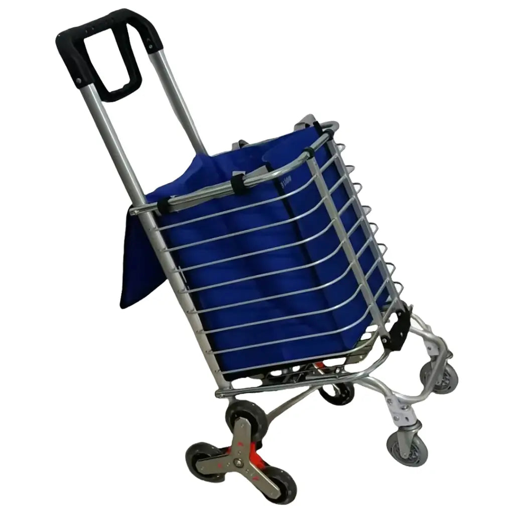 Green Lion Foldable Shopping Trolley - Silver