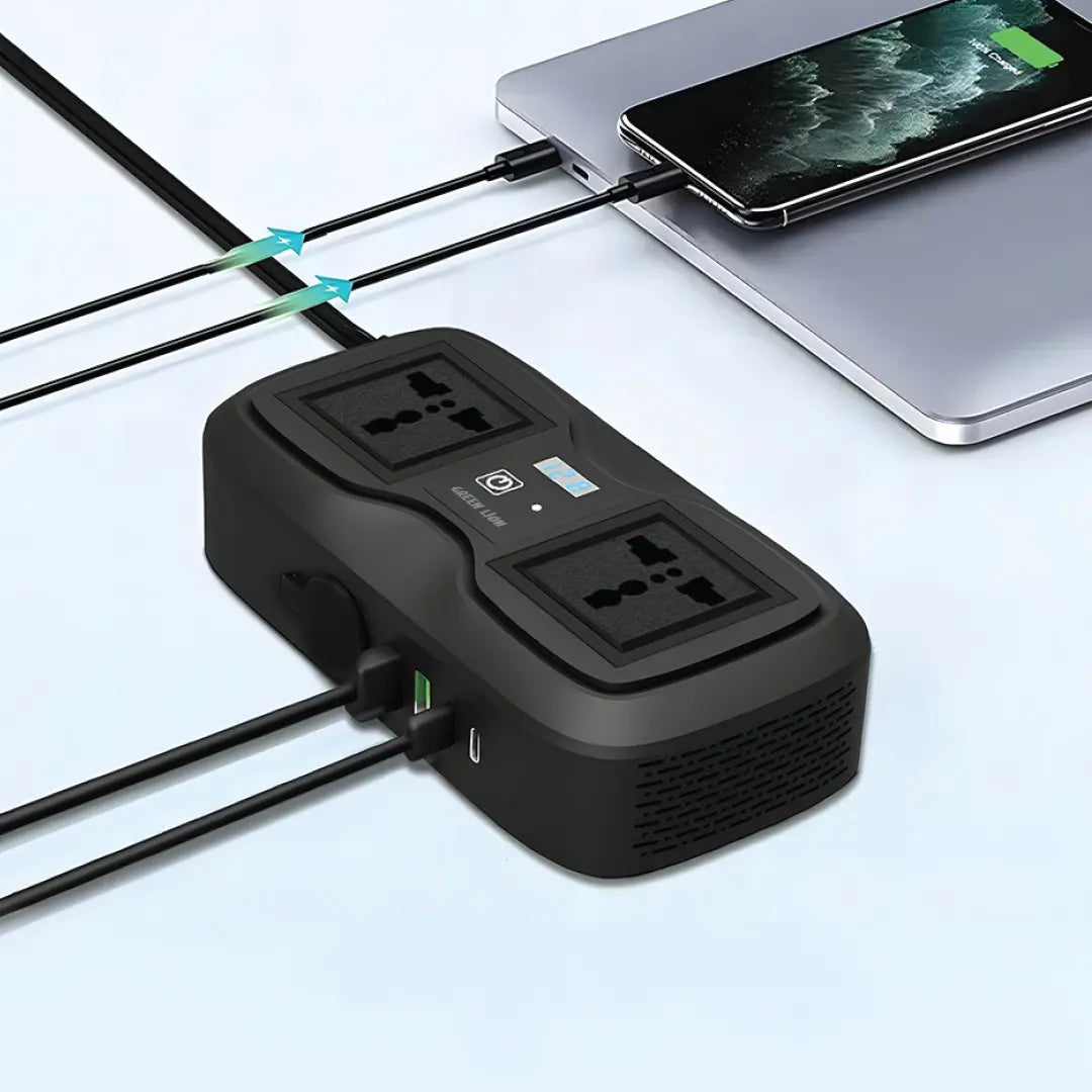 Green Lion GC-233 Power Inverter - Black