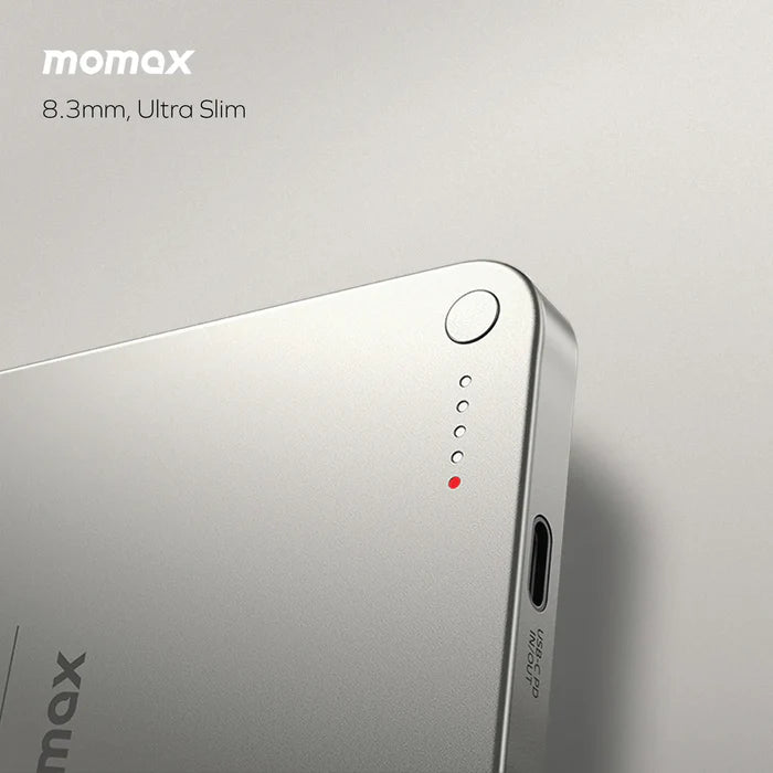 MOMAX Q.Mag X 5000mAh Gen2 15W Ultra Slim MagSafe Wireless Power Bank