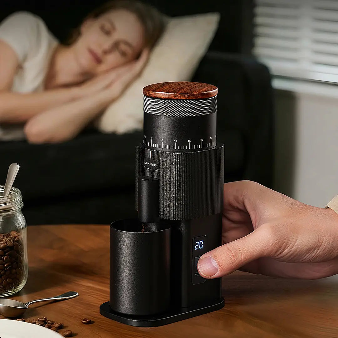 Lepresso Pressione Rechargeable Coffee Bean Grinder – Black