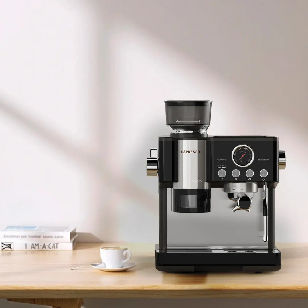 Lepresso Semi-Automatic Coffee Machine - Black