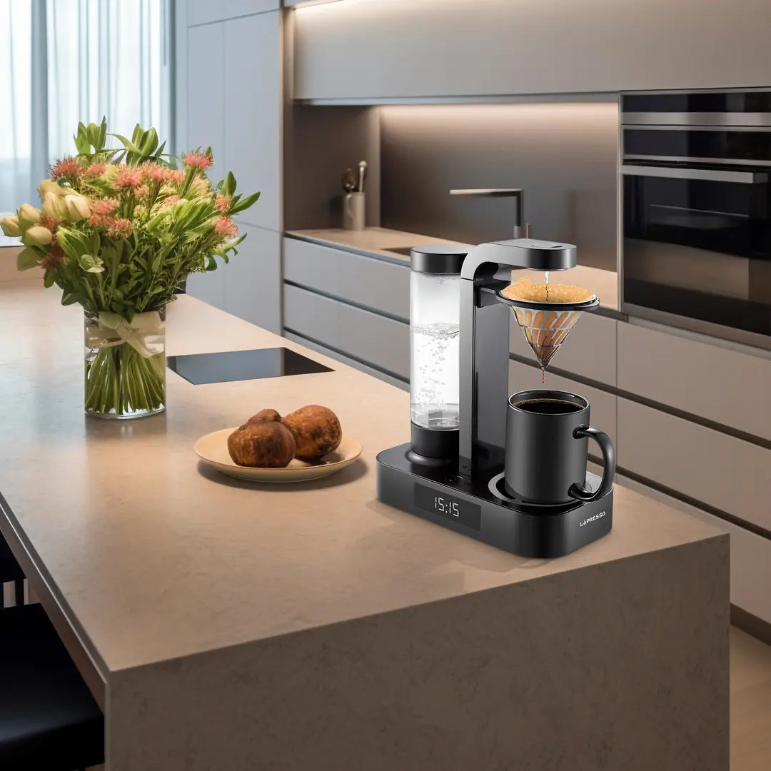 Lepresso Drip Coffee Machine 650ML with LED Clock Display