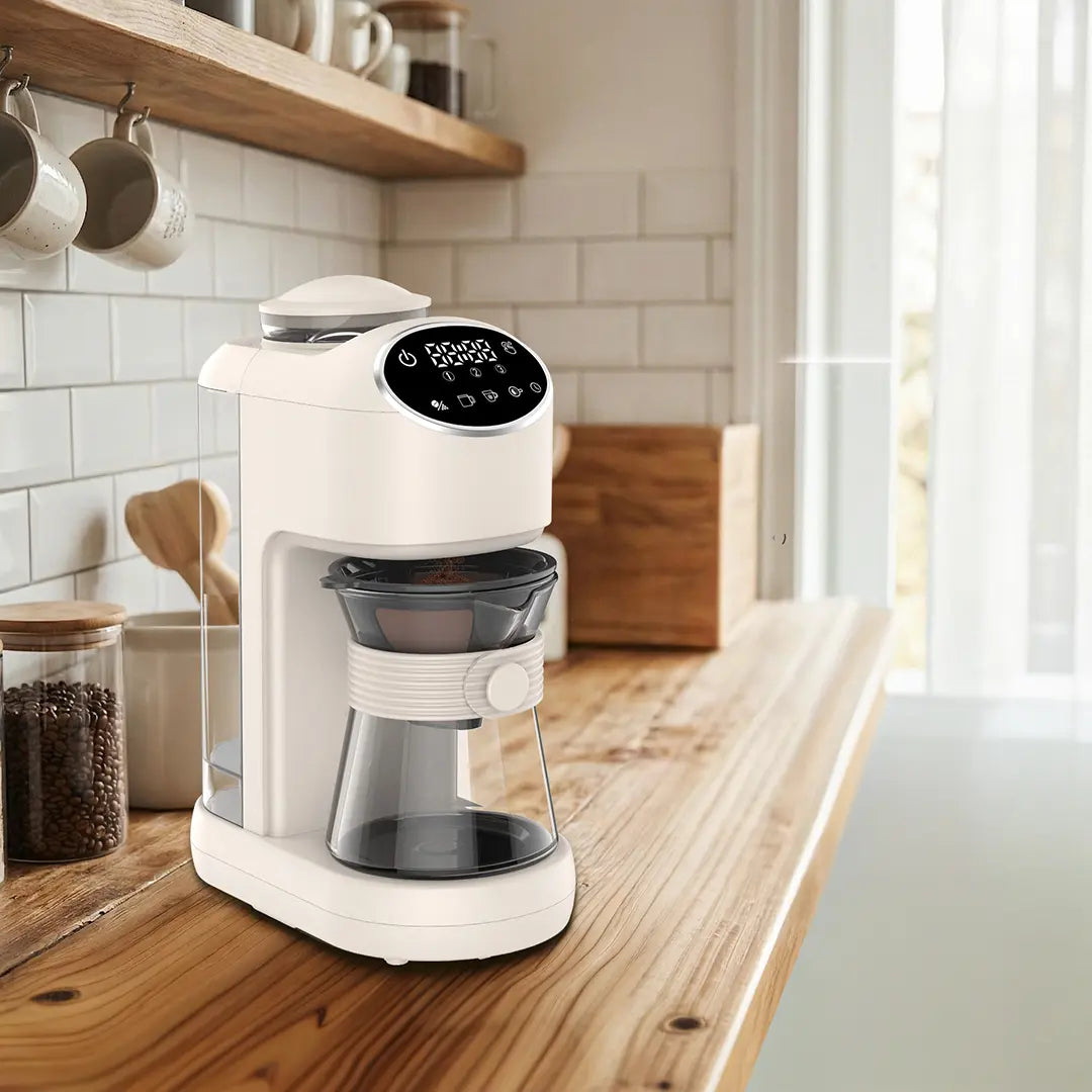 Lepresso Drip Lab Grind & Brew Automatic Coffee Machine - Beige