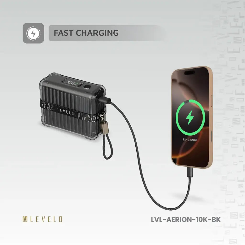 Levelo Aerion Portable 10000mAh Power Bank