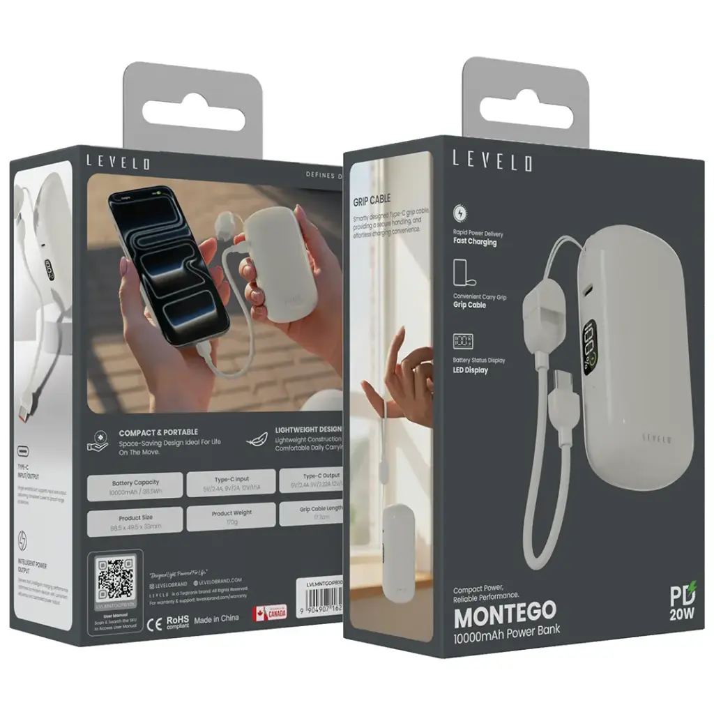 Levelo Montego 10000mAh Power Bank