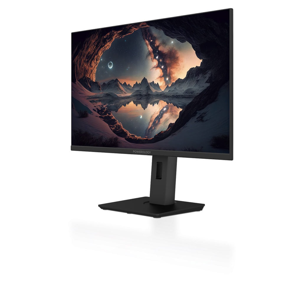 Powerology 27" 4K Office Monitor with RGB Light - Black