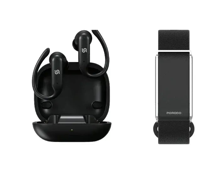 Porodo ActiveX Smart Fitness Band & Earbuds - Black
