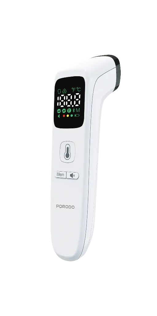 Porodo LiveOn Multi-Mode Thermometer LED Display - White