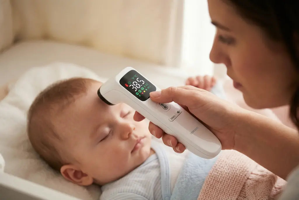 Porodo LiveOn Multi-Mode Thermometer LED Display - White