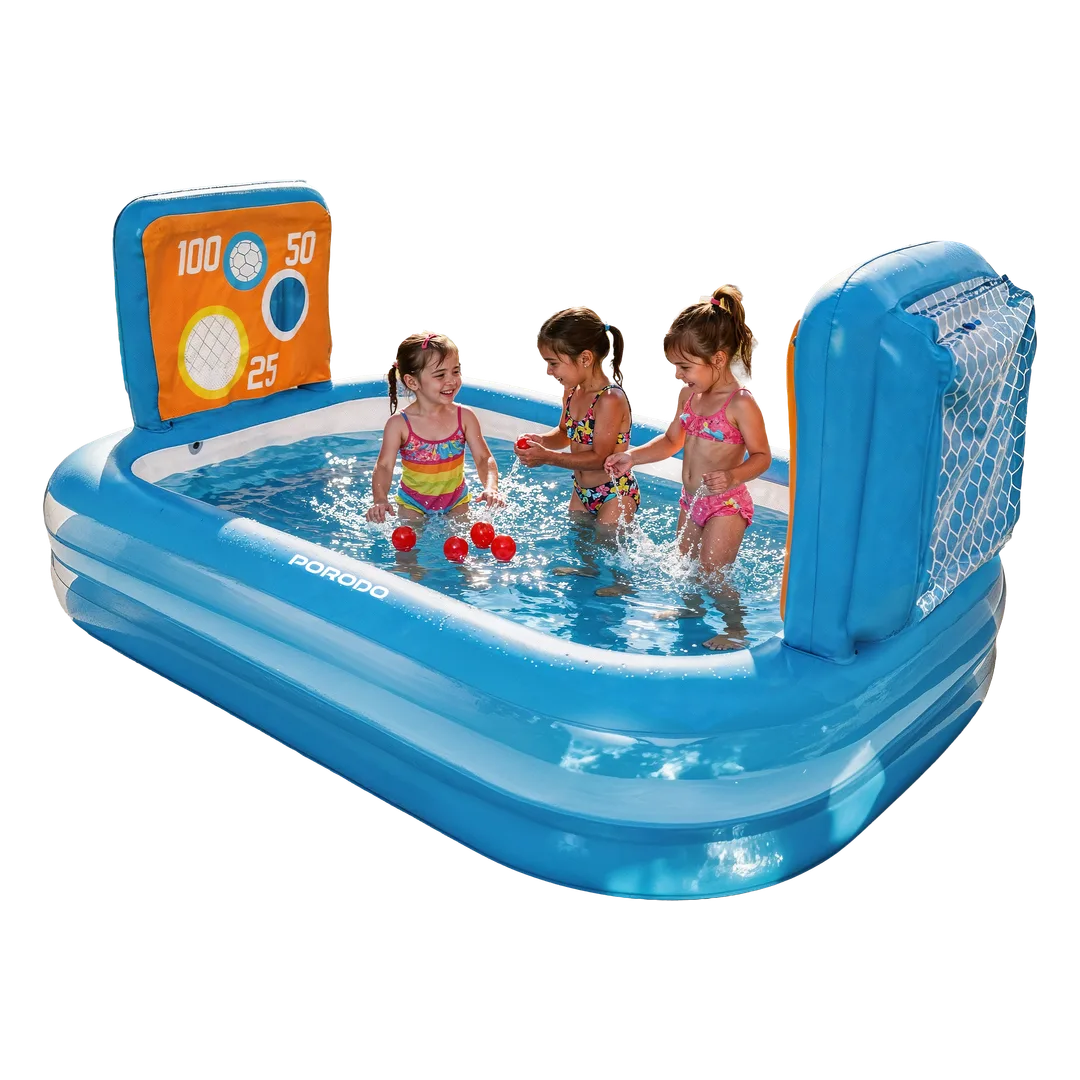 Porodo Lifestyle Goal Splash Football Play Pool - Blue