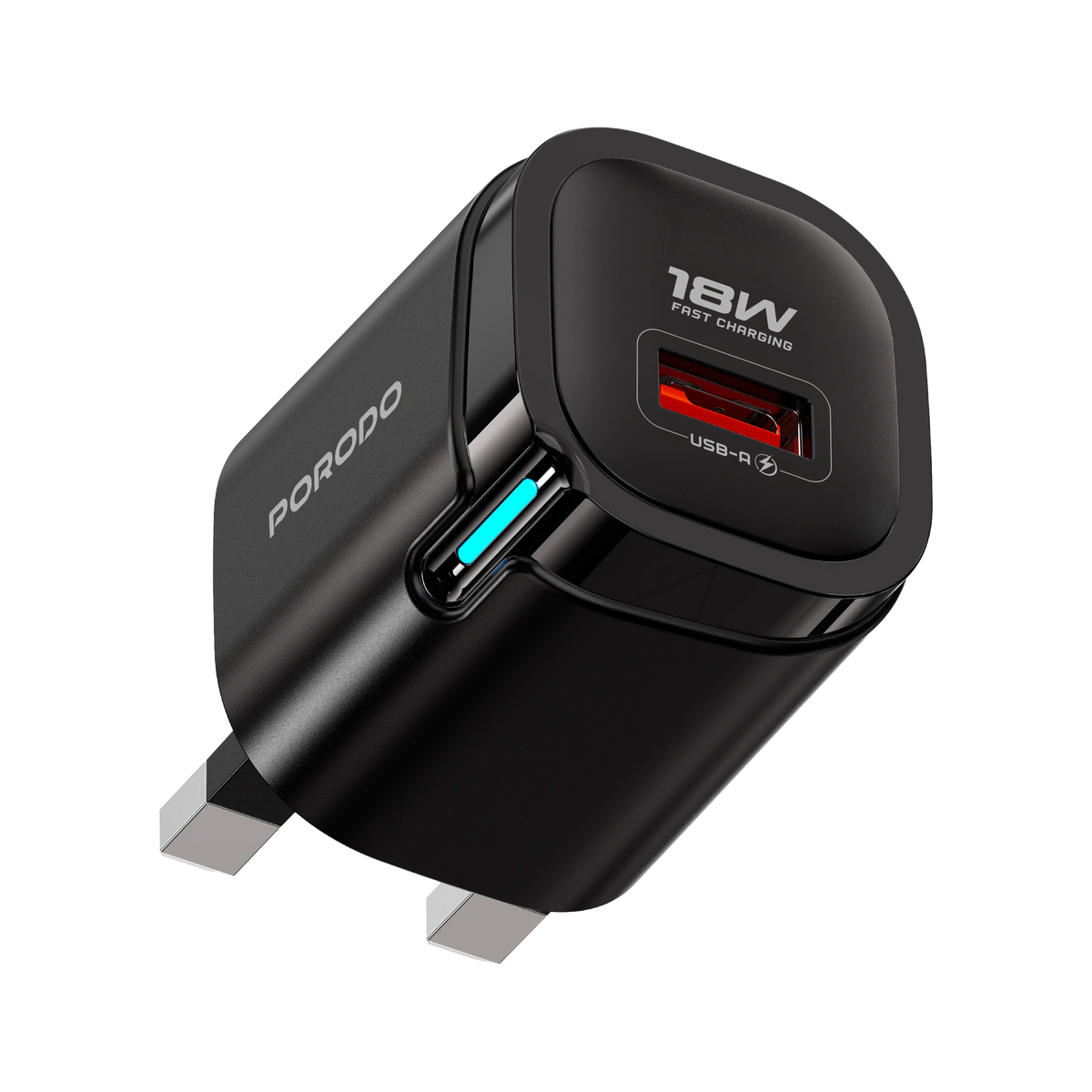 Porodo Tekto USB-A Wall Adapter - Black