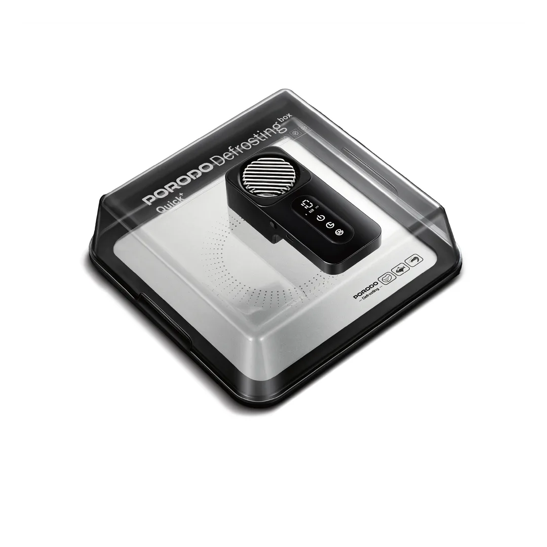 Porodo Lifestyle Defroze Quick Defrosting Food Tray with UVC LED Protection - Black