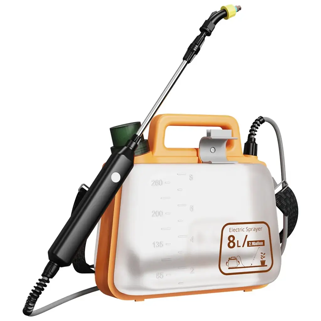 Porodo Lifestyle AquaSplash Electric Garden Sprayer with Dual Spray Modes - Orange