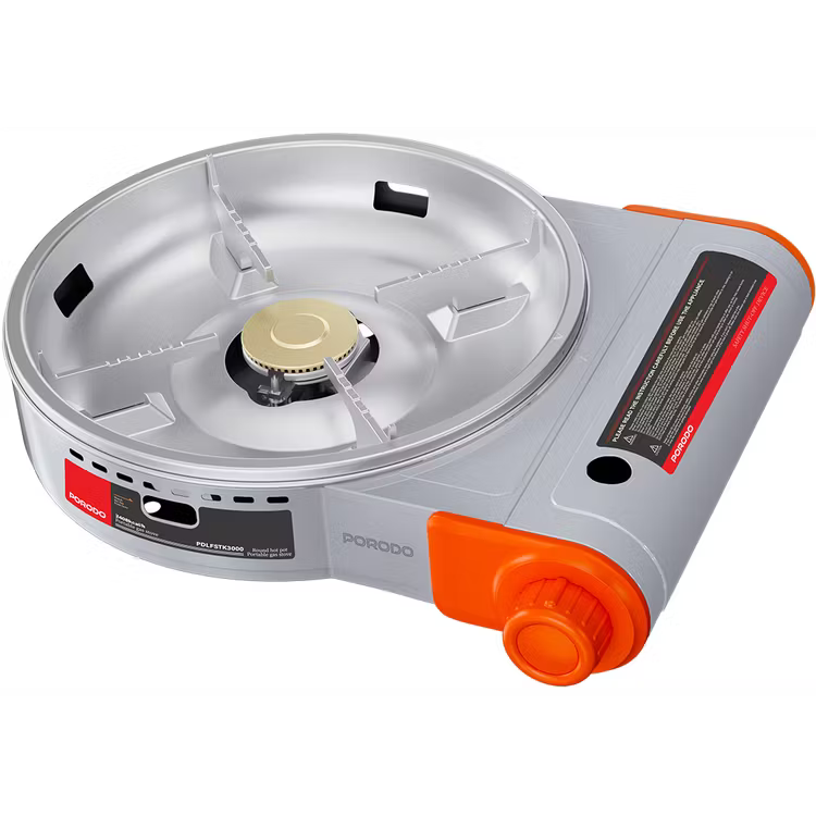 Porodo Single Burner Tabletop Gas Stove - Gray