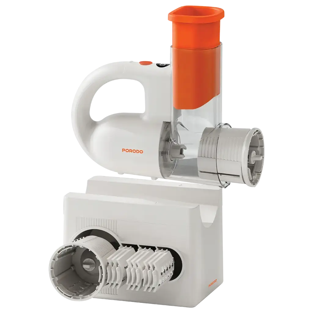 Porodo Lifestyle Fresko Multi-Functional Salad Maker with 4 Slicing Blades - White