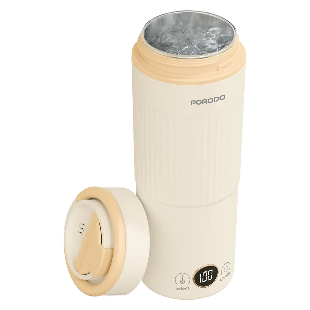 Porodo Flora Smart Portable Kettle with Digital Temperature Display - Beige