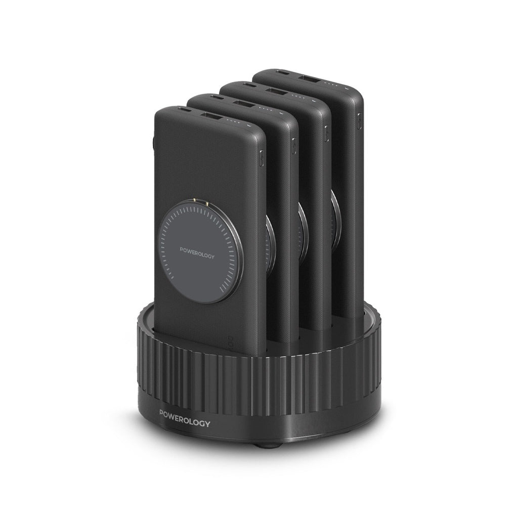 Powerology 4in1 Station 10000mAh PD 100W QC Wireless Power Bank - Phonology