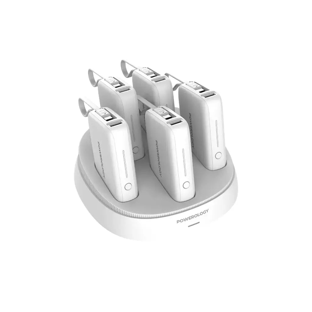 Powerology × 5 10000mAh Power Bank Station