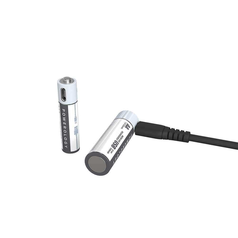 Powerology AAA USB Rechargeable Battery (4pc pack) - Phonology