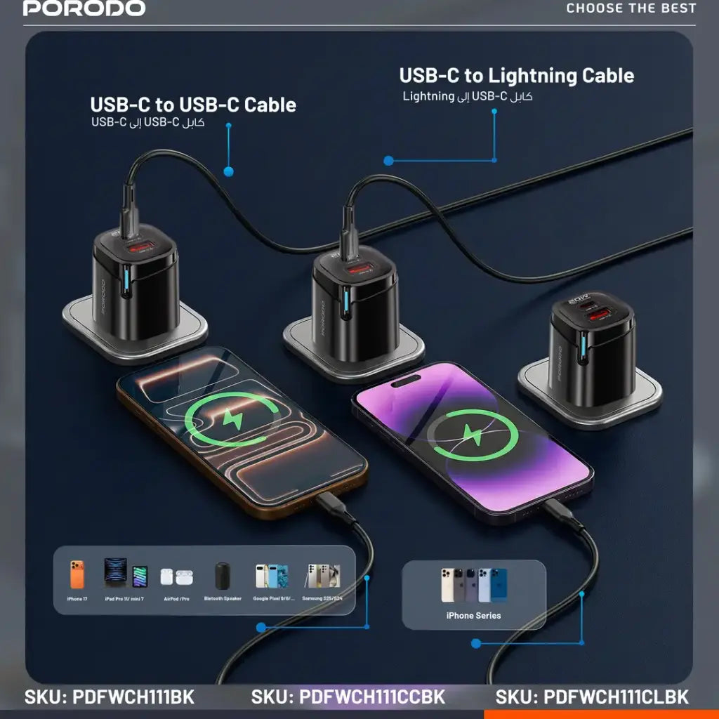 Porodo Tekto Dual USB Wall Adapter