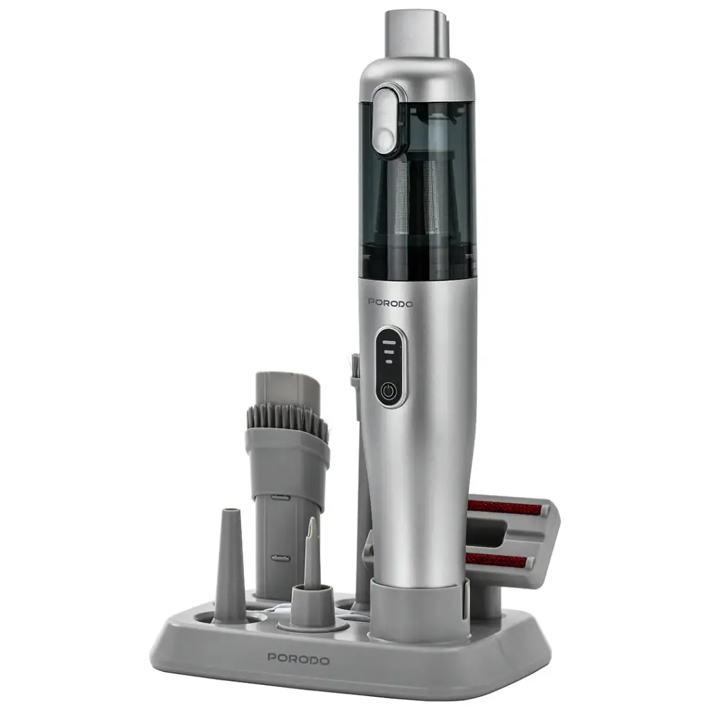 Porodo 9-In-1 Blower & Vacuum Cleaner with Washable HEPA Filter - Gray