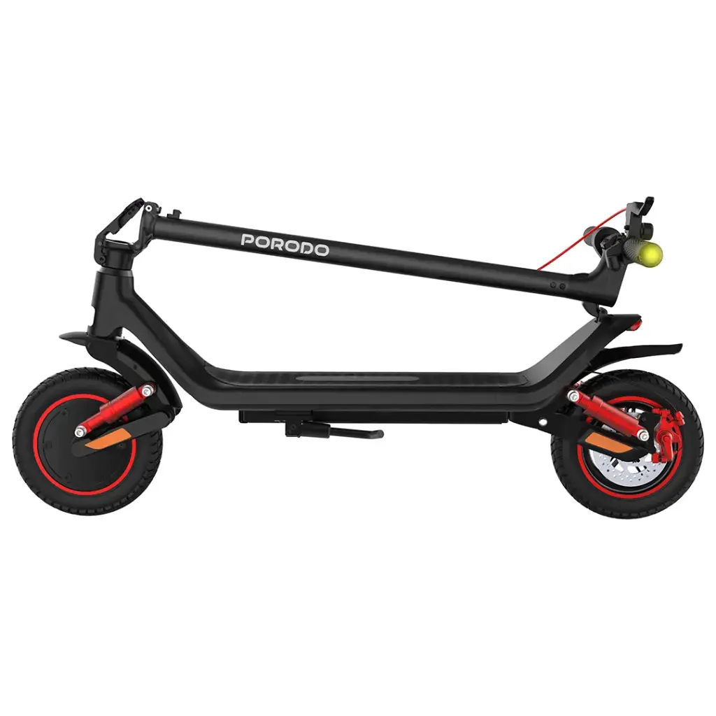 Porodo Lifestyle Drif Foldable Electric Scooter with Impact-Resistant Wheels - Black