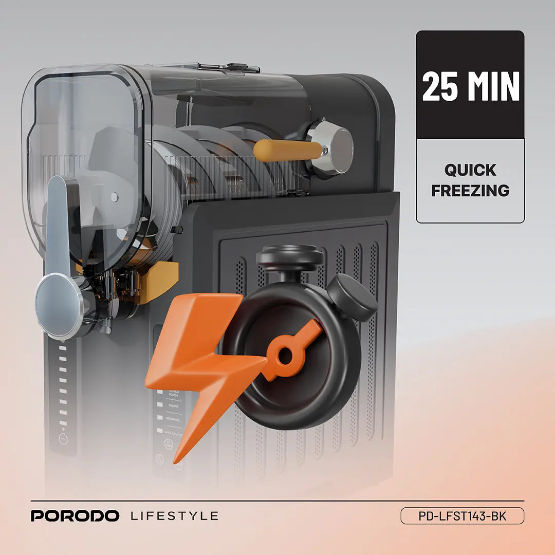 Porodo Lifestyle Multi-Function Slushie Maker - Black