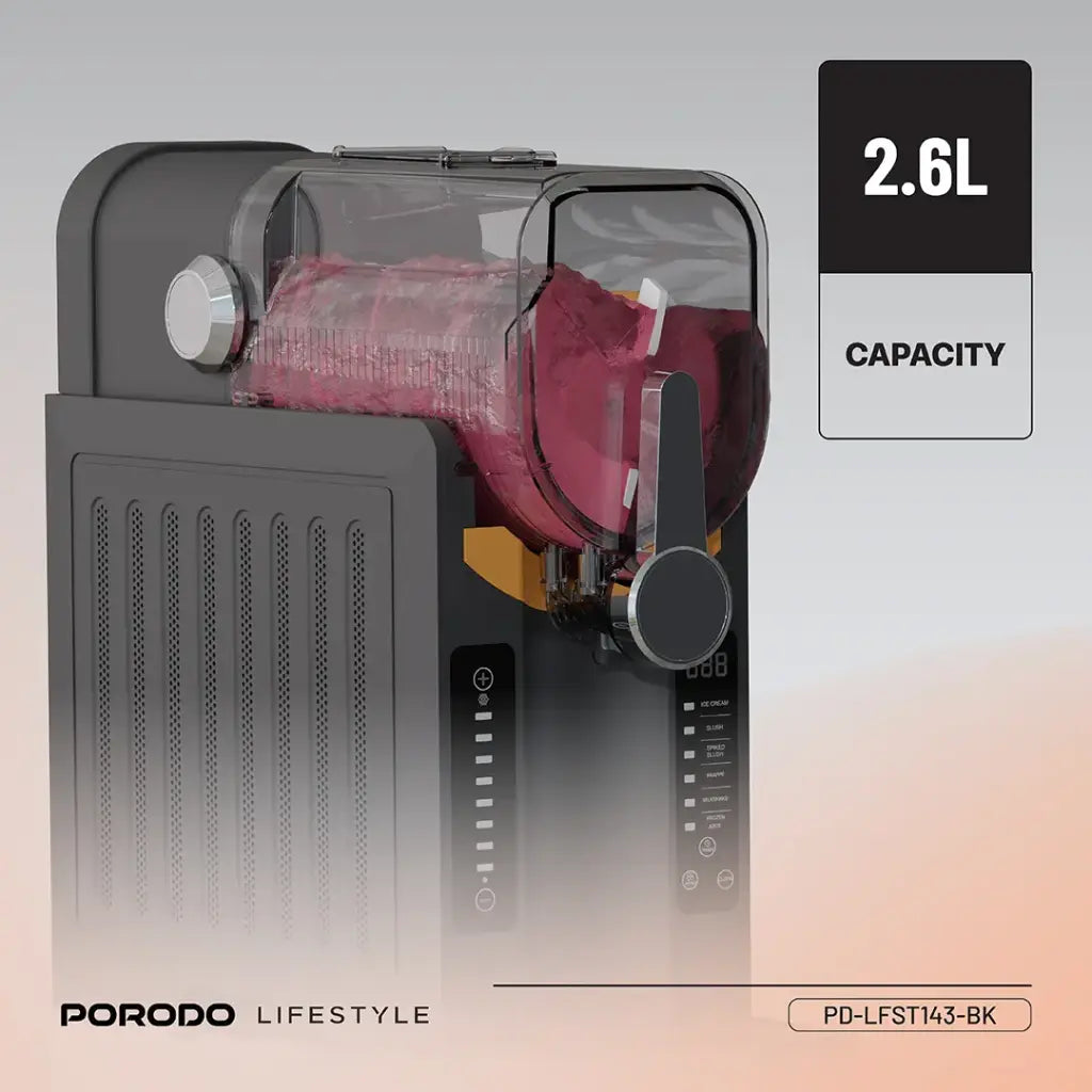 Porodo Lifestyle Multi-Function Slushie Maker - Black
