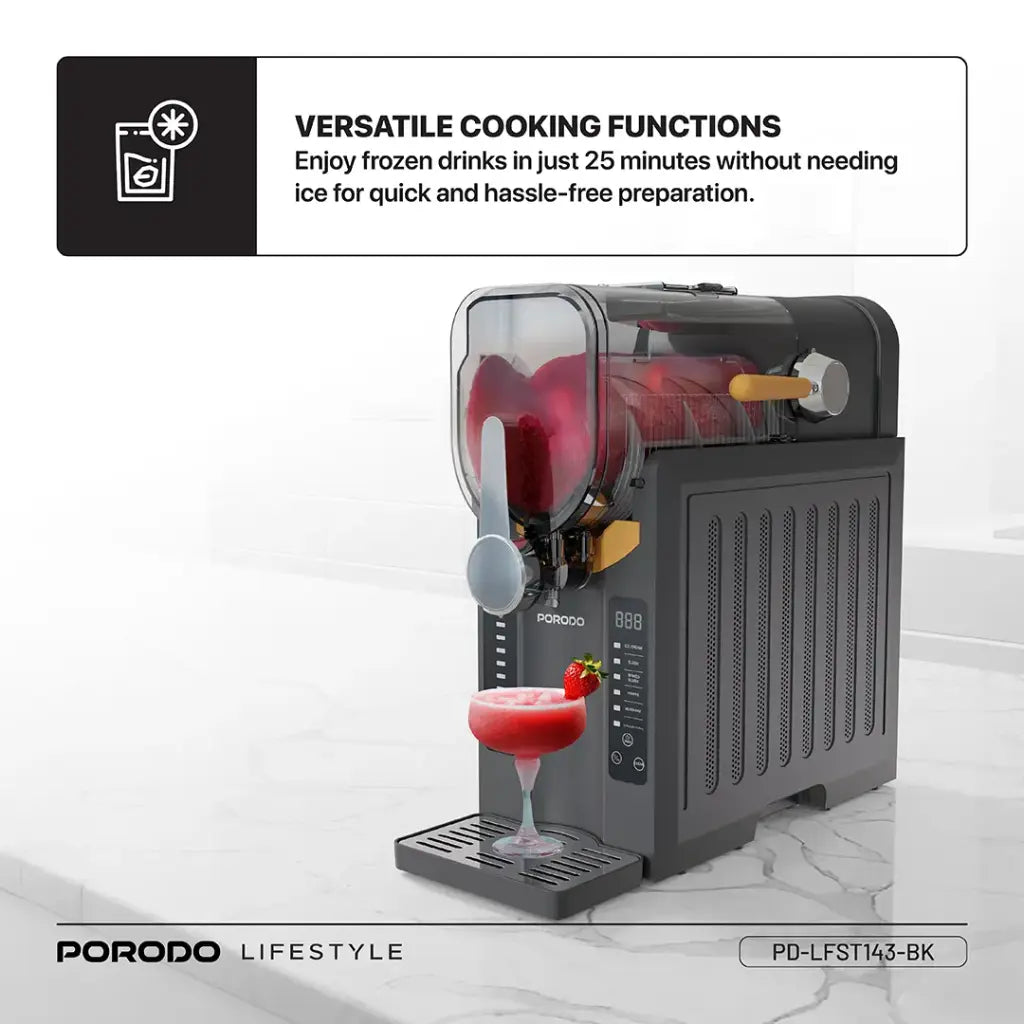 Porodo Lifestyle Multi-Function Slushie Maker - Black