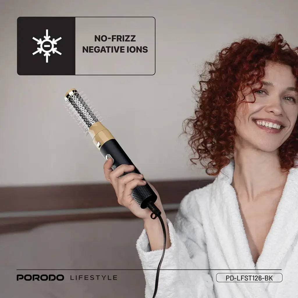 Porodo Lifestyle Multi-Styling Hair Dryer Set - Black