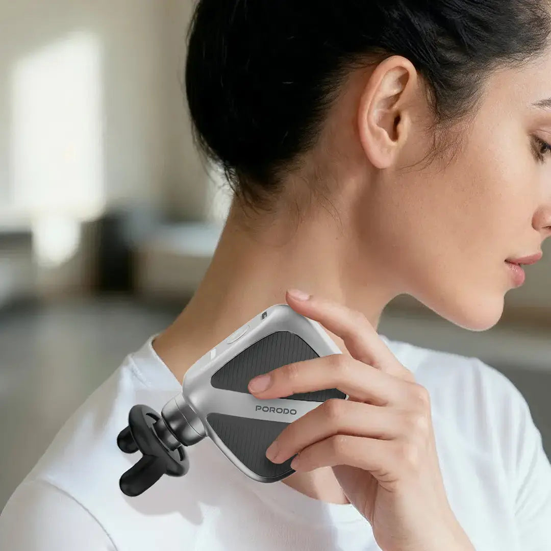Porodo Lifestyle Pocket-Sized Muscle Relief Massager - Gray