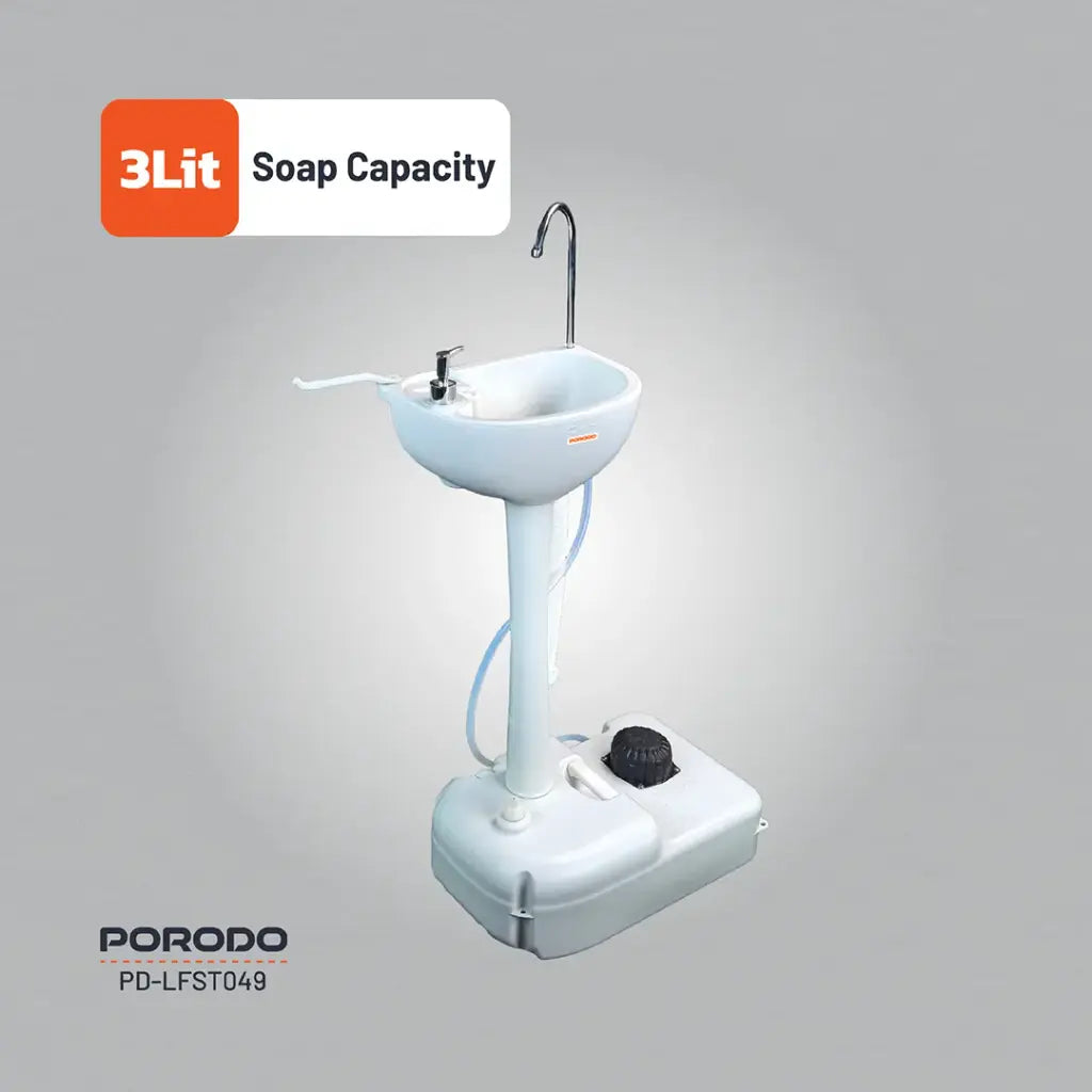 Porodo Lifestyle Portable Handwash Station - White