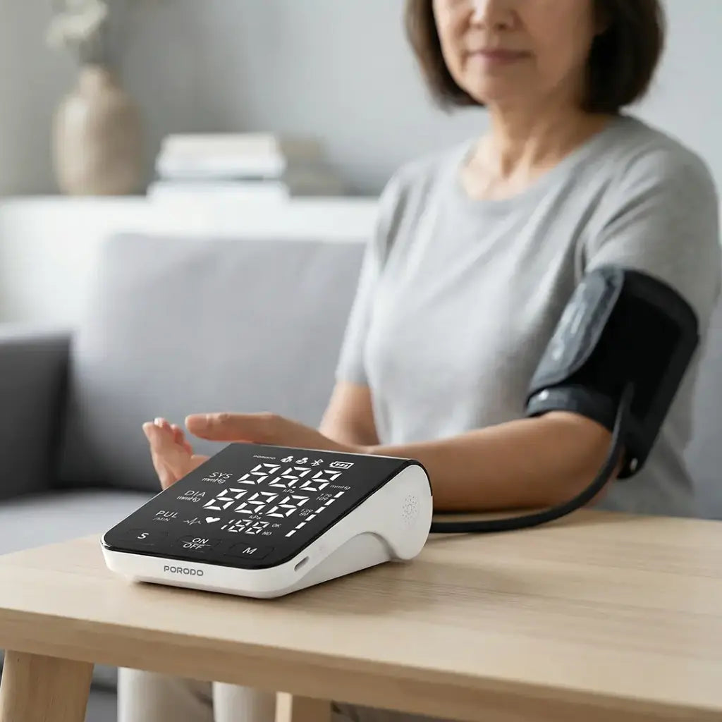 Porodo LiveOn Digital Blood Pressure Monitor with Dual-User Memory